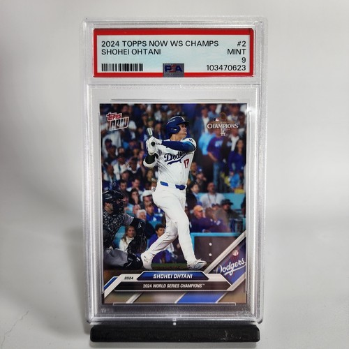 Shohei Ohtani 2024 World Series Champions Topps NOW Team Set WS2 PSA 9