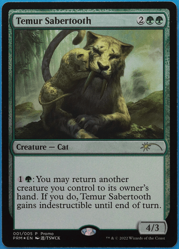 Temur Sabertooth (2022 Lunar New Year Promo) FOIL NM CARD (502012) ABUGames - Picture 1 of 2