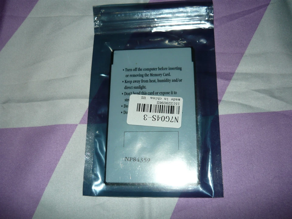 Vintage Apex Data 8MB Memory Card for IBM ThinkPad 755 360 750 355 Used Tested - Image 2 of 2