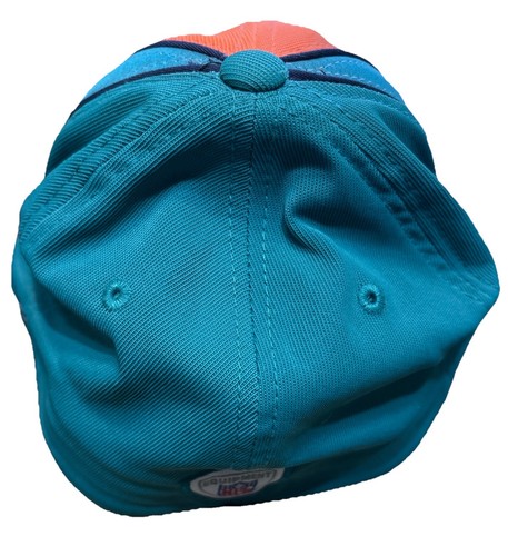 Reebok NFL Miami Dolphins Hat OSFA Orange Green - Picture 3 of 4
