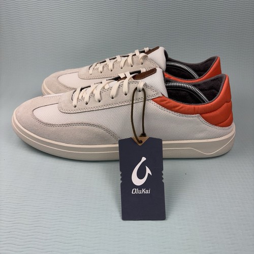 Zapatillas informales OluKai Punini para hombre talla 13 blanco roto naranja 10514-189U - Imagen 3 de 10