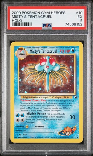 Misty's Tentacruel (Unlimited) graded PSA 5 for sale on eBay