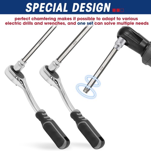 RIZOM 15-Piece 3/8" Drive Extra Long Torx Bit Socket Set, T10-T60 Star Bit So... - Picture 5 of 7
