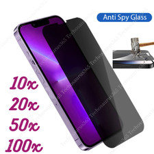 For iPhone 16 15 14 13 12 11 Pro Max Privacy Tempered Glass Screen Protector Lot