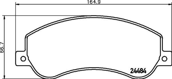 Hella Pagid Bremsbelagsatz Scheibenbremse 8DB 355 012-761 FüR Ford Transit Bus-image