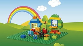 Lego duplo base board (green) 2304 Free Shipping with Tracking# New from Japan