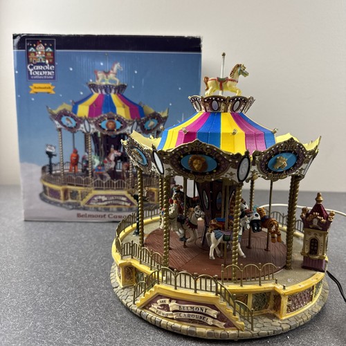 Carole Towne Belmont Carousel Village Collection Includes Box, Cord. Read - Picture 1 of 13