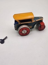 Rozmiar/21 WUCO 510, zabawka blaszana, lata 50., wałek drogowy, mechaniczny