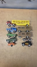Vintage Lot of 9 Tootsie Toys Diecast Toy Car/Trucks/Trailer