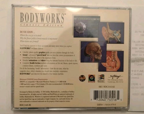 Bodyworks PC CDROM Windows 3.1. Vintage 1994 - Photo 4/5