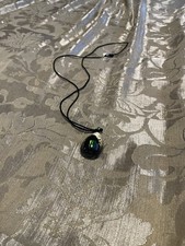 Real Green Iridescent Jewel Beetle Resin Pend...