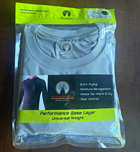 Weatherproof Men's Thermal Base Layer Top Long Sleeve Crew XL Iron Anti-Odor