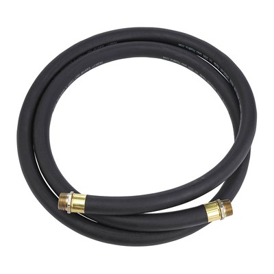 FT016S12B 1'' Male by 12' EagleFlow ST Black Farm Tank Hose, Made in USA