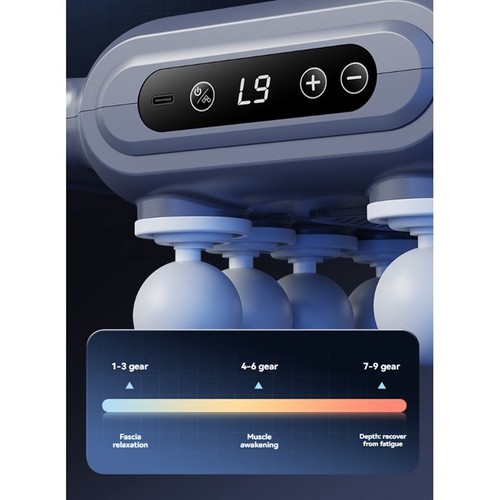 Back Massager for Pain Relief Deep Tissue with LED Screen with 6 Modes and8032 - Foto 7 di 10