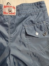 Birdwell Beach Britches Board Shorts Mens 31 Blue Nylon Surf Swim Trunks