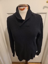 Mens Rebel Size Medium Black Long Sleeved Pullover Jumper