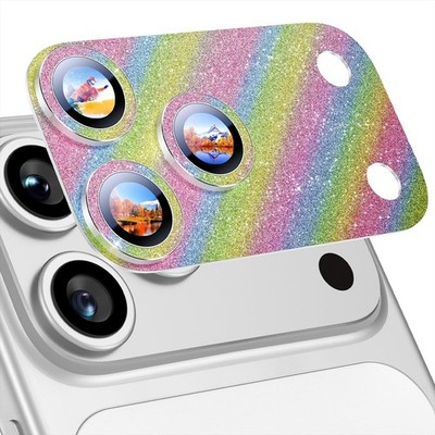For iphone 17,17 Pro Max Crystal glitter Decals prorector Bling skin Camera Lens