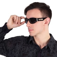 Moschino Grey Wrap Men's Sunglasses MOS164/S 0807/IR 55 MOS164/S 0807/IR 55