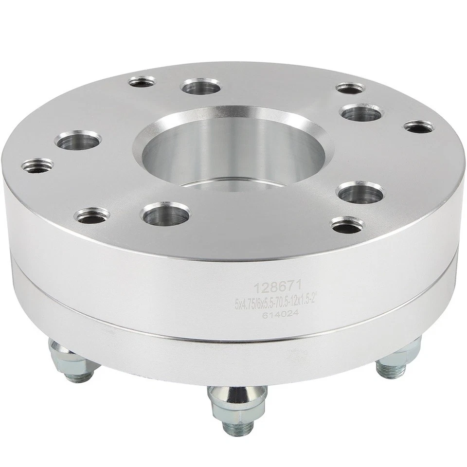 4 Pcs 2" 12x1.5 5x4.75 Wheel Adapters to 6x5.5 For Buick Riviera 1979-1985 Foto 4 de 4