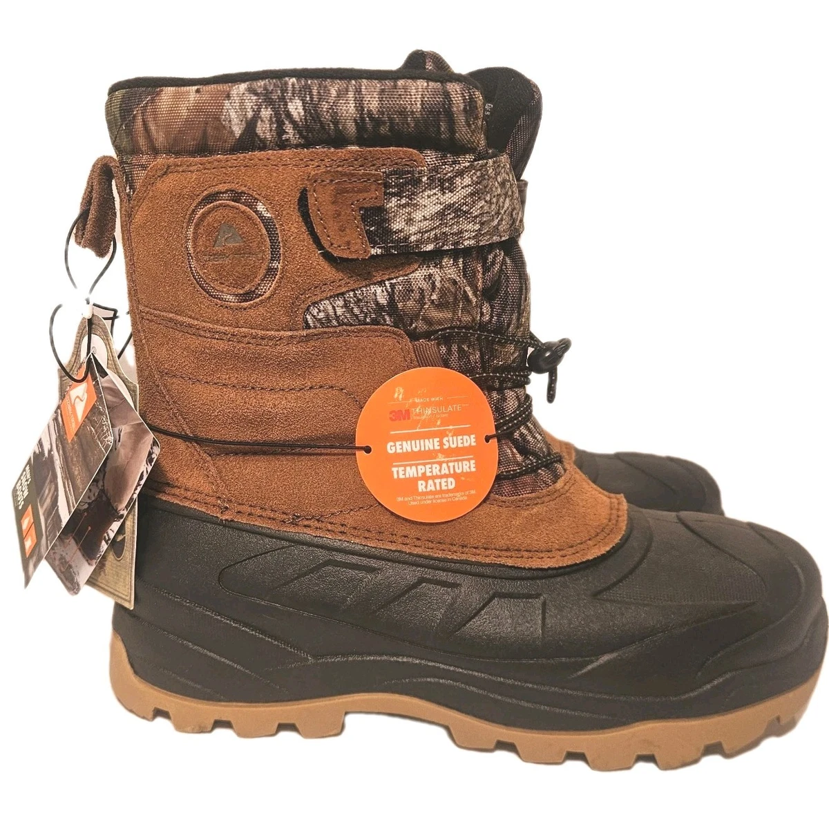Ozark Trail Men\'s Winter Snow Boots Waterproof Insulated Leather NWT Size 9 10 Ozark Trail - Brandclub - Ozark Trails Men main image 2