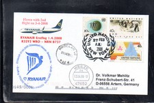 UNO NEW YORK TO RYANAIR FFC FIRST FLIGHT WROCLAW POLAND - WEEZE 2008