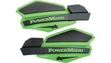 PowerMadd Star Series Replacement Handguards Hand Guards Green Black 34203 NOS