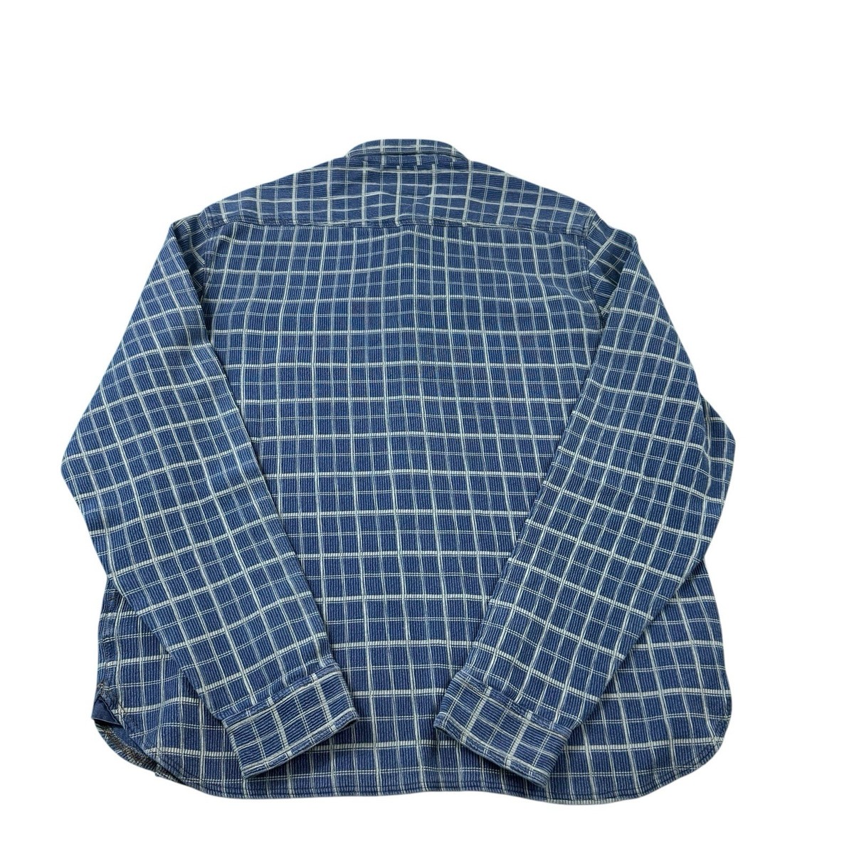 Free & Easy Ralph Lauren ラルフローレン RRL RRL Ralph Lauren Blue Checked Half Button Dual Pocket