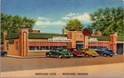 Kentland Cafe Kentland Indiana Vintage Linen Postcard C.T. Art-Colortone