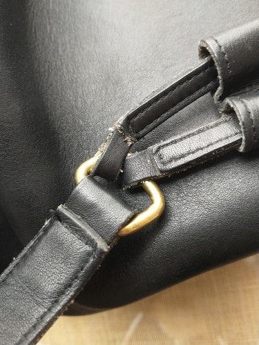 Gorgeous COACH Black Large DRAWSTRING DUFFLE BUCKET SLING BAG Handbag USA 9929 - Picture 13 of 24