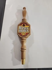 Wooden ~ JW Dundee's ~ Original Honey Brown ~ Lager ~ Beer Tap Handle