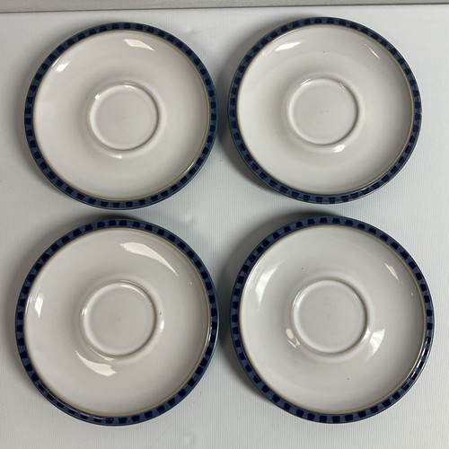 Denby Reflex Blue Tea Set 10 Pieces Teapot, Covered Sugar, Cups, Saucers - Picture 7 of 13