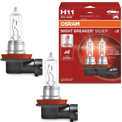 OSRAM NIGHT BREAKER SILVER H11 HALOGEN SCHEINWERFERLAMPE 12V