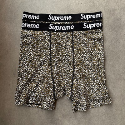 Supreme Boxer Shorts Leopard Mens Underpants Streetwear 2 Pack S M L XL New