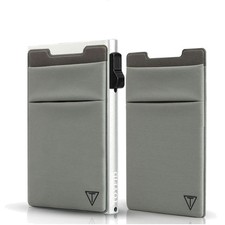 Kartenetui RFID Blocker Aluminium Kompakt Sil...