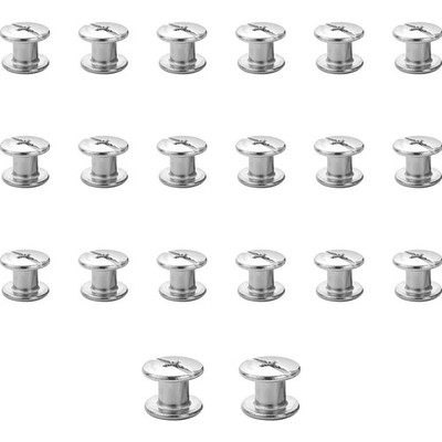 Schraubnieten  20 Stück M5x5mm Chicago Stahl Dekoration Buchbinderei
