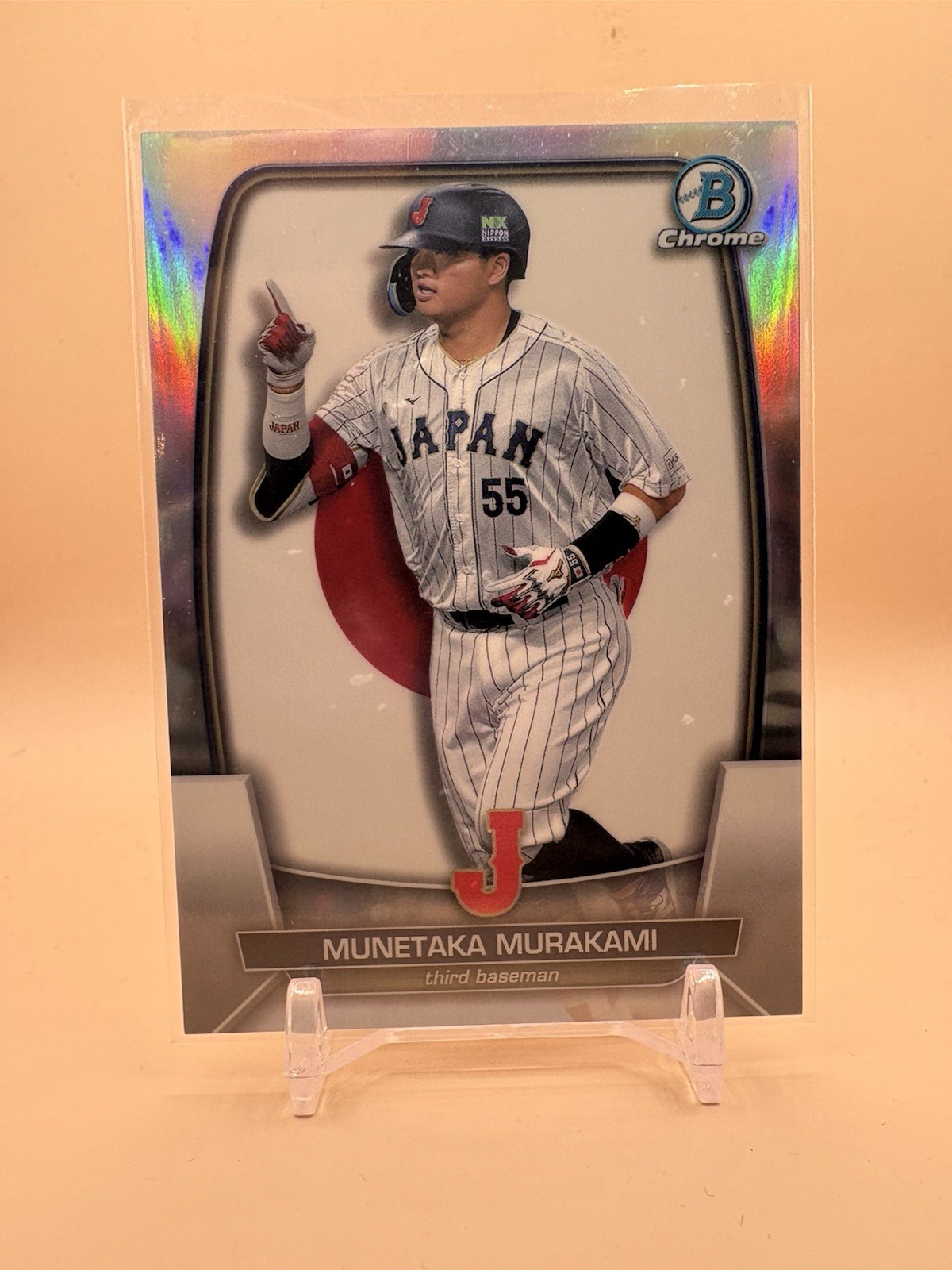 Munetaka Murakami 2023 Bowman Chrome WBC Flag Refractor /499 #WBC-50 Japan