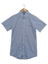 Camicia business donna Lauren Ralph Lauren manica corta a quadri blu taglia 38/M