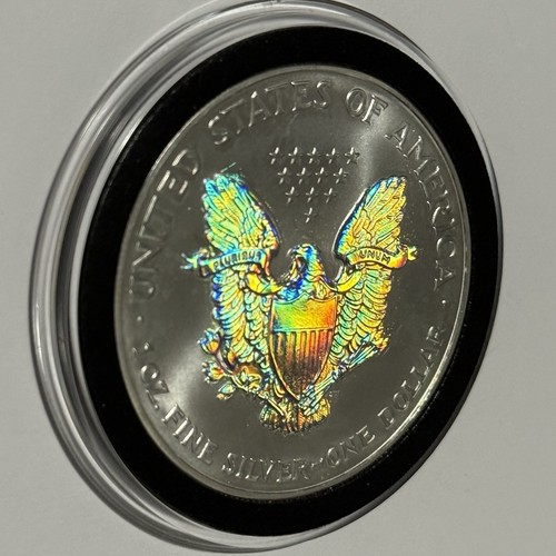 2000 ASE American Eagle Hologram Coin 1 Troy Oz .999 Fine Silver Round Medal 999 - Picture 10 of 12