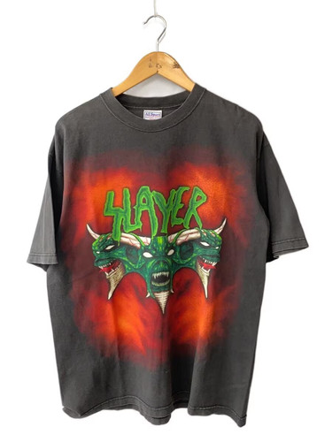 All Sport 90S SLAYER T shirt L Cotton BLK Plain