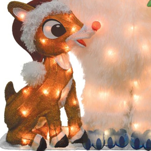 Decoración festiva navideña ProductWorks 32 in Rudolph & Bumble (caja abierta) - Imagen 6 de 11