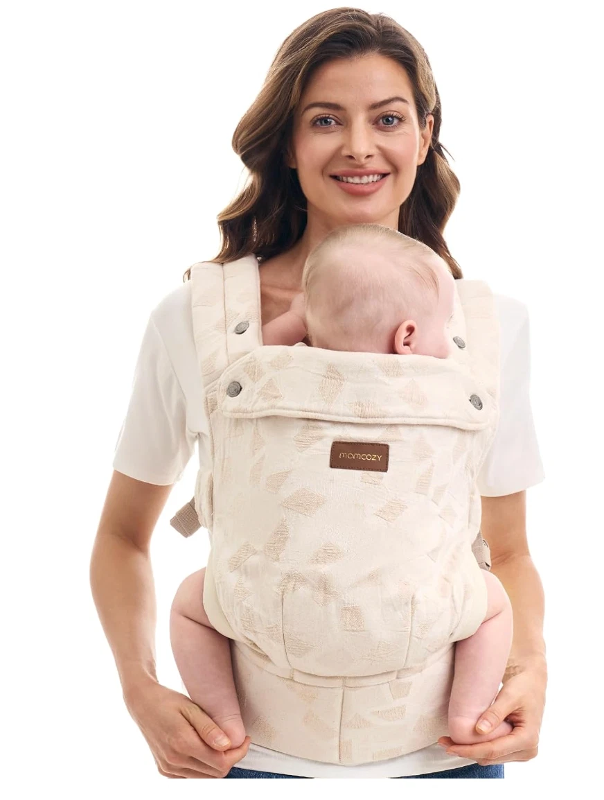 Momcozy Baby Carrier for 3–24 Months, Lightweight Ergonomic Cotton Carrier