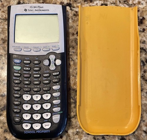 Texas Instruments TI-84 Plus graphischer Taschenrechner gelb Schulbesitz