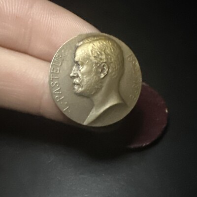 Médaille Louis Pasteur 1927 - 50 Ans Société Médecine - Bronze Par G. Prud'homme