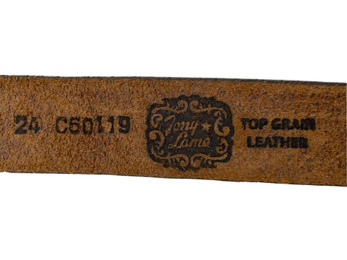 Tony Lama Kids LITTLE TEXAS Belt Made in USA Size 24 NWT C60119 List $36 - Picture 3 of 4