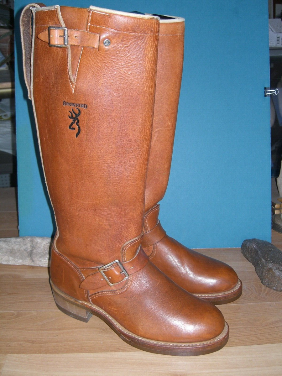 Vintage Browning Tall Engineer  Biker Boots   US men\'s  7 D Got some real nice vintage browning engineer boots. Any  main image 4