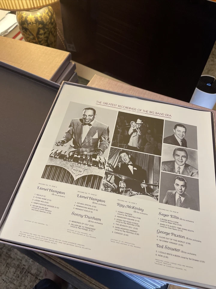 Lot Of 38 The Greatest Recordings Of The Big Band Era Boxset LP Vinyl Record Foto 3 de 4