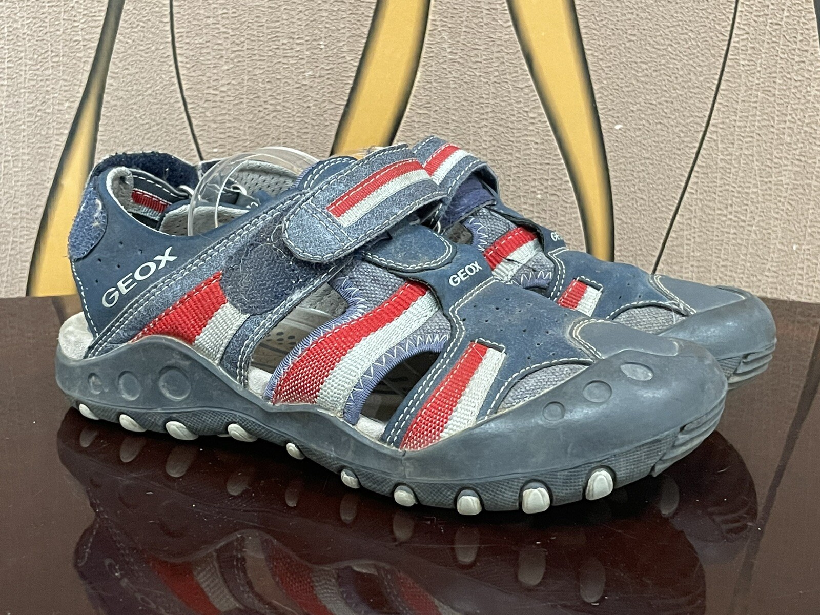 GEOX RESPIRA ITALIAN PATENT SPORT SANDALS KIDS SIZE US-4 (A127) | eBay