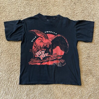 Vtg Brockum Tora Tora Wild America 1992 Tour Rock Concert T-Shirt 2side BL1352