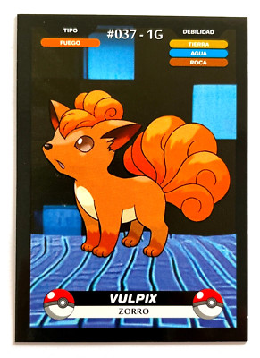 2025 POKEMON KANTO CREALASER TCG Card #037 VULPIX Peru Edition | eBay