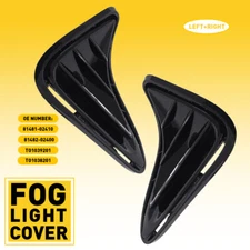 FOG LIGHT LAMP BUMPER COVER BEZELS FOR 2017 2018 2019 TOYOTA COROLLA LE XLE ECO